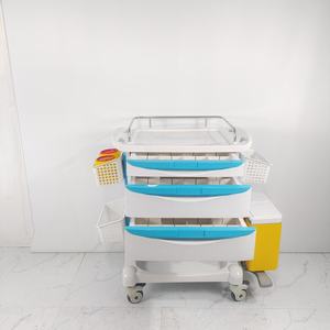 <span class=keywords><strong>Abs</strong></span> Plastic Ziekenhuiswagen Voor Noodbehandelingen Medische Kar Met Anesthesiemedicijn Meubels Voor Medische Noodgevallen - Product Image 3