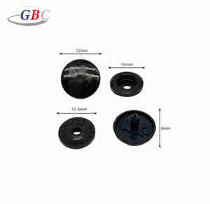 <span class=keywords><strong>2025</strong></span> <span class=keywords><strong>New</strong></span> Cổ Phiếu Nhà Máy Thân Thiện Với Môi Tùy Chỉnh Kích Thước T3 T5 T8 Nhựa Màu Đen <span class=keywords><strong>Snap</strong></span> Nút 12Mm Có Thể Giặt Chất Liệu PP Cho Hàng May Mặc - Product Image 3