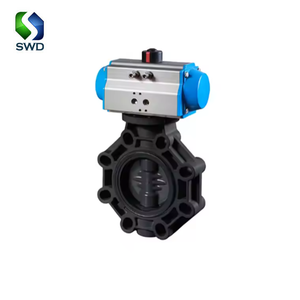 SWD <span class=keywords><strong>ERA</strong></span> Vente directe d'usine Vanne papillon Type d'engrenage Vanne en PVC Poignée en plastique Vanne papillon Contrôle du débit d'eau - Product Image 5