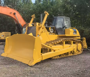 Bulldozer sur chenilles d'occasion D155AX-5 à rayon de braquage court – Composants essentiels : pompe, moteur, boîte de vitesses - Product Image 1