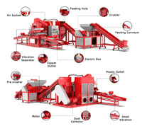 Machine de granulation de fils de cuivre grande capacité, broyeur et séparateur de câbles, ligne de recyclage de cuivre pour usine industrielle
