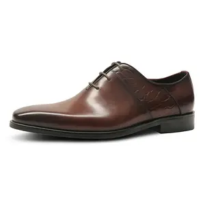 Italian branded Men's Dress Shoes whole cut shoes made of Genuine Leather Shoes for men