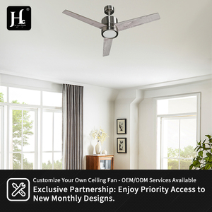 Low key modern indoor dimmable <b>remote</b> <b>control</b> with 3 blades and 42 inch LED <b>ceiling</b> fan - Product Image 5