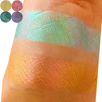 Marke Mcess KOSTENLOSE PROBEN Loose Shimmer Duo chrom Lidschatten Super Shift Chamäleon Puder Makeup Pigment