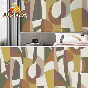 Auseng thiết kế mới phòng khách hiện đại wallcovering trang trí tường nhà 3D trừu tượng Tùy chỉnh hình nền bức tranh tường - Product Image 2
