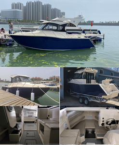 Aluminium 7.5m 25ft Aluminium Pêche Cabine Bateau Loisirs avec Repos Sans <span class=keywords><strong>Porte</strong></span> avec Remorque <span class=keywords><strong>Moteur</strong></span> 6 Personnes Utilisation Familiale Australie - Product Image 2