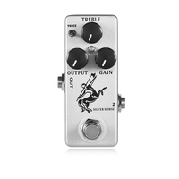 Silver Horse Mini Klon Centaur Overdrive Pédale d'effet de guitare True Bypass Accessoire en aluminium pour guitare basse