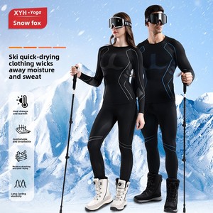 Sous-vêtements thermiques de <span class=keywords><strong>ski</strong></span> pour <span class=keywords><strong>homme</strong></span> et femme, à séchage rapide, compression, chauds - Product Image 2