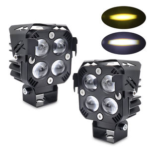 Mini projecteur LED 3 pouces 30W, phare à 4 lentilles, feux de position avant pour moto, éclairage de travail étanche pour Jeeps, voitures, camions, VTT - Product Image 2