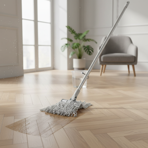 Gizmop 375 Gr Wet <b>Mop</b> Microfibre Wide Head Parquet Flooring-Self-Wringer Antibacterial Durable Reusable <b>Dry</b>/Wet Cleaning - Product Image 3