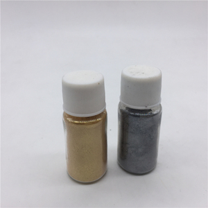 High Temperature Alkali Acid Resistant Mica Gold Silver <strong>Glitter</strong> Crystal Drop Colored Pearl Powder - Product Image 5