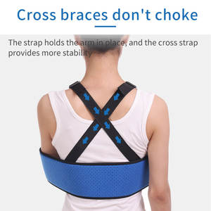 Tali penyangga lengan pengaman olahraga biru yang dapat diatur untuk lengan bawah medis - Product Image 5