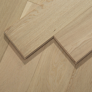 Parquet en teck multicouche FSC Craftsman Grade ABC 15mm 20mm, antimicrobien, à rainures et languettes, longueurs aléatoires larges pour les sites sportifs - Product Image 1
