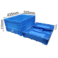 Boîte de rangement pliable en plastique, genou, conteneur pliable et Portable, léger, boîtes fourre-tout empilables