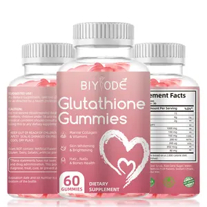 BIYODE Glutathione Liposomal Collagen Wholesale Custom Private Label L-glutathione Skin Whitening Dietary Supplement Gummies