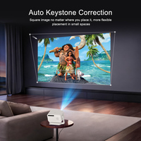 Proyector de TV Android con Altavoces, Mini Cine Portátil, Beamer OEM Certificado por Google, A9 4K LCD LED 550 ANSI