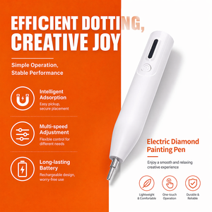 Stylo de pose de diamants électrique rechargeable USB, haute précision, avec récupération automatique des diamants, vitesse réglable, pour la broderie diamant - Product Image 6