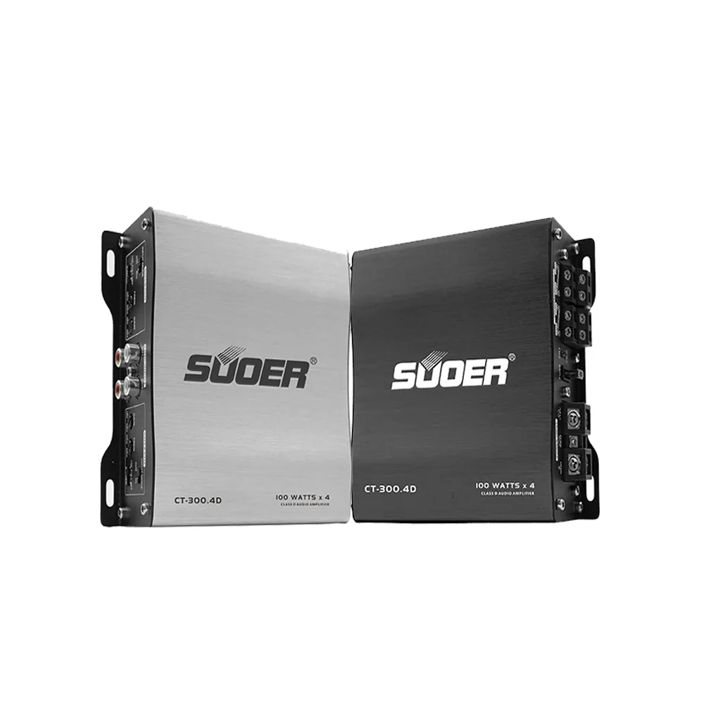 Suoer CT-300.4D-U 4 ช่อง 300 วัตต์ rms เครื่องเสียงรถยนต์เครื่องขยายเสียงอัตโนมัติ amp