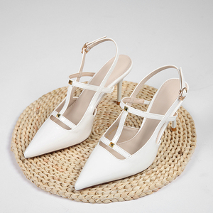 Zapatos de Tacón Bajo Elegantes y Sensuales, Moda Otoño 2025, Sandalias Puntiagudas con Tacón Delgado de 9cm, Sandalias de Tacón Alto Baotou - Product Image 5