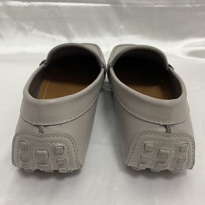Mocasines Planos Grises Naturales para Hombre, Zapatos Casuales de Piel de Becerro Genuina, Mocasines Formales para Conducir - Product Image 3