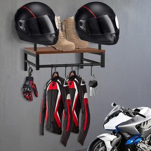 Présentoir en métal personnalisé cintre <span class=keywords><strong>de</strong></span> rangement pour casque <span class=keywords><strong>de</strong></span> <span class=keywords><strong>moto</strong></span> support <span class=keywords><strong>de</strong></span> casque <span class=keywords><strong>de</strong></span> sécurité en bois support mural - Product Image 6