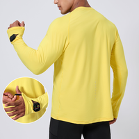 T-shirt de compression à manches longues pour homme imprimé sur mesure - Spandex/Polyester Séchage rapide Anti-boulochage pour la musculation