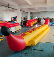Cavalier gonflable commercial tube remorquable taureau gonflable jouet d'eau bateau banane pour la navigation de plaisance