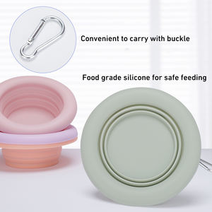 Customizable Collapsible <strong>Pet</strong> Bowl Non-Slip Wide Rim, Food Grade Silicone Foldable Design for Small <strong>Animals</strong> - Product Image 5