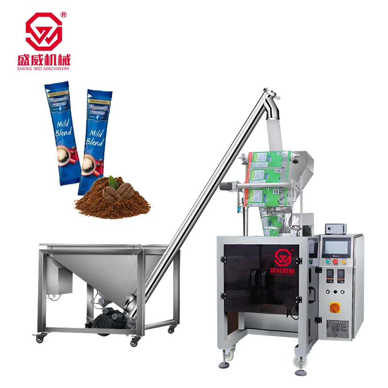 Macchina imballatrice automatica personalizzata della polvere del caffè del caffè dell'agitatore della bustina del bastone del macchinario di Shengwei