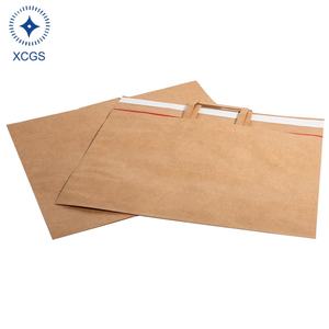 Sac en papier kraft écologique de tailles personnalisées conception auto-scellante pour fournitures de bureau documents quotidiens livres - Product Image 4