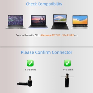 Sạc Laptop 130W Khuyến Mại, Bộ Sạc Laptop 19.5v6.67a, Có Bảo Vệ OTP, Nguồn AC DC Cho DELL Alienware M17 R3 X14 R1 R2 - Product Image 3