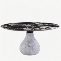 Table à manger ronde en marbre massif moderne pour la maison - Vente en gros