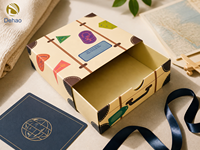 Maßgefertigte Papier-Schubladenbox für Reise-Einzelhandel Souvenir-Verpackung Touristen-Souvenir-Geschenkset Individuelles Logo Souvenir-Box