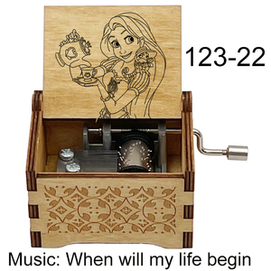Boîte à <span class=keywords><strong>musique</strong></span> princesse conte de fées à cheveux longs pour enfants, 18 notes, mécanisme à manivelle, cadeau pour enfants - Product Image 5