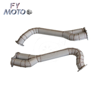Pour Porsche 718 GT4 GTS SS304 20-22 avec bouclier thermique Downpipe