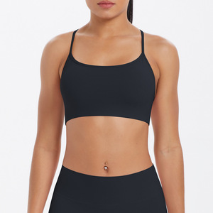 Women's European &amp; <strong>American</strong> Style Thin Strap Cross Back <strong>Sports</strong> <strong>Bra</strong>, Large Open Back Breathable Fitness Yoga <strong>Bra</strong> - Product Image 4