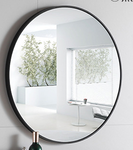 Nuevo diseño para colgar en la <span class=keywords><strong>pared</strong></span>, espejo redondo <span class=keywords><strong>de</strong></span> aleación <span class=keywords><strong>de</strong></span> aluminio con marco HD, espejo largo grande con precio barato <span class=keywords><strong>de</strong></span> fábrica directo - Product Image 2