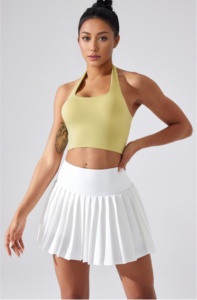 <span class=keywords><strong>Sujetador</strong></span> <span class=keywords><strong>Deportivo</strong></span> para Mujer, Talla Grande <span class=keywords><strong>XL</strong></span>, Transpirable, para Gimnasio, Fitness, Yoga, Ligero, Acolchado, con Forro, Estilo Halter, Spandex, Estampado - Product Image 2