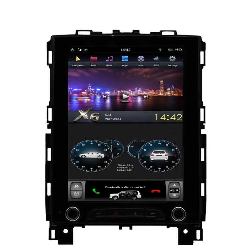 10.4'' Vertical Screen 4+64GB Android Car Multimedia Player Radio GPS Navigation for Renault Megane 4 Koleos 2016-2019