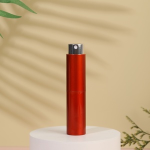10ml Red Purple Silver Purple Pocket <strong>Mini</strong> Size <strong>Aluminum</strong> Perfume Bottle Refillable Twist-up Atomizer with Pump <strong>Sprayer</strong> - Product Image 2