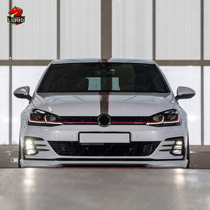 Hot Bán Tự Động Phần Đối Với Volkswagen <span class=keywords><strong>Golf</strong></span> 7 Nâng Cấp 7.5 Gti Phong Cách Bodykit Với Phía Trước Phía Sau Bumper Phía Sau Khuếch Tán Bên Váy Vỉ Vỉ - Product Image 3