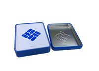 Caja de Hojalata Rectangular Personalizada al por Mayor, de Grado Alimenticio, con Recubrimiento UV, Empaque Metálico de Alta Calidad para Joyería y Regalos