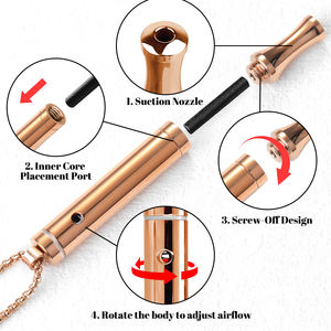 Collier inhalateur d'huiles essentielles aromathérapeutiques saveur naturelle pour arrêter de fumer, soulager l'anxiété et favoriser la méditation respiratoire, avec logo personnalisé - Product Image 4