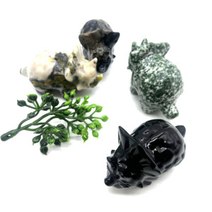Scultura all'ingrosso <span class=keywords><strong>di</strong></span> dinosauro <span class=keywords><strong>di</strong></span> cristallo <span class=keywords><strong>di</strong></span> pietra naturale all'ingrosso per la decorazione domestica e il regalo - Product Image 6