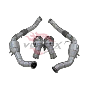 ท่อดาวน์ไปป์และท่อด้านหน้า200กระแสน้ำวนไหลสูงสำหรับท่อไอเสียประสิทธิภาพ976ของปอร์เช่พานาเมร่าพร้อมระบบป้องกันความร้อนแบบบูรณาการ - Product Image 3