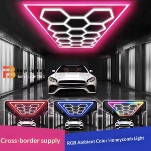 5-Hole RGB Honeycomb Grid LED <strong>Car</strong> <strong>Detailing</strong> Light Dust-Free Film Application Workshop Work Station Lamp Showroom Wash Garage - Product Image 6