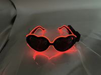Lunettes de soleil à obturateur lumineuses à led colorées El Wire Neon Lunettes de fête à led pour le festival