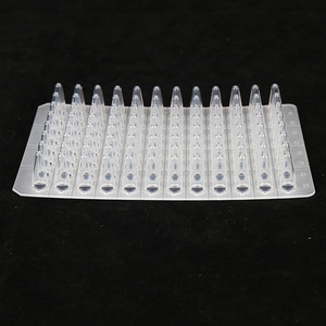 แผ่นเพลท PCR แบบ 96 หลุม ขนาด 0.1 มล. ยี่ห้อ Hongbolai โปร่งใส สำหรับใช้ในห้องปฏิบัติการ - Product Image 1