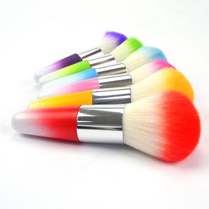 2024 pincel cosmético base en polvo juego <span class=keywords><strong>de</strong></span> pinceles <span class=keywords><strong>de</strong></span> <span class=keywords><strong>maquillaje</strong></span> coloridos pinceles <span class=keywords><strong>de</strong></span> rubor individuales <span class=keywords><strong>de</strong></span> neón - Product Image 1