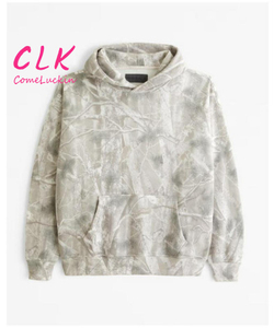 CLK personalizzato mimetico filigrana stampa <span class=keywords><strong>felpa</strong></span> <span class=keywords><strong>con</strong></span> <span class=keywords><strong>cappuccio</strong></span> per adulti e bambini Street Fashion stile Casual Casual - Product Image 1